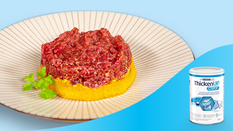 Steak tartaar met zoete aardappel